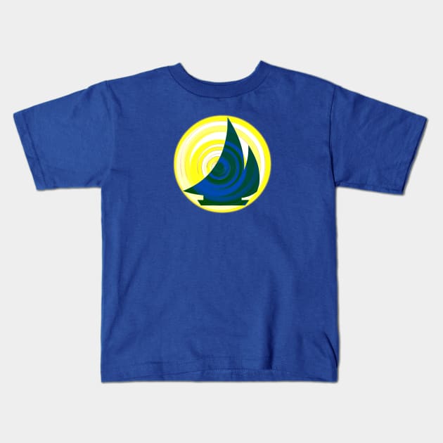 Sail Away Kids T-Shirt by TheDaintyTaurus